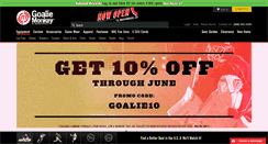 Desktop Screenshot of goaliemonkey.com